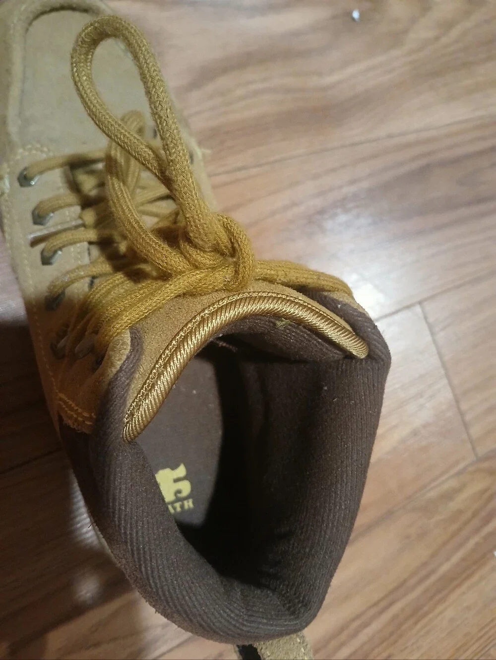 Kids Brown/Tan Suede High-Top Lace-Up Sneakers